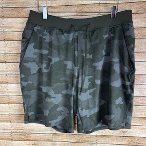 LULULEMON VMCD Green Camo T.H.E. Shorts 9" Linerless Men's XL